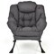 Modern Polyester Fabric Lazy Chair with Side Pocket and Tufted Design Perfect for Any Corner